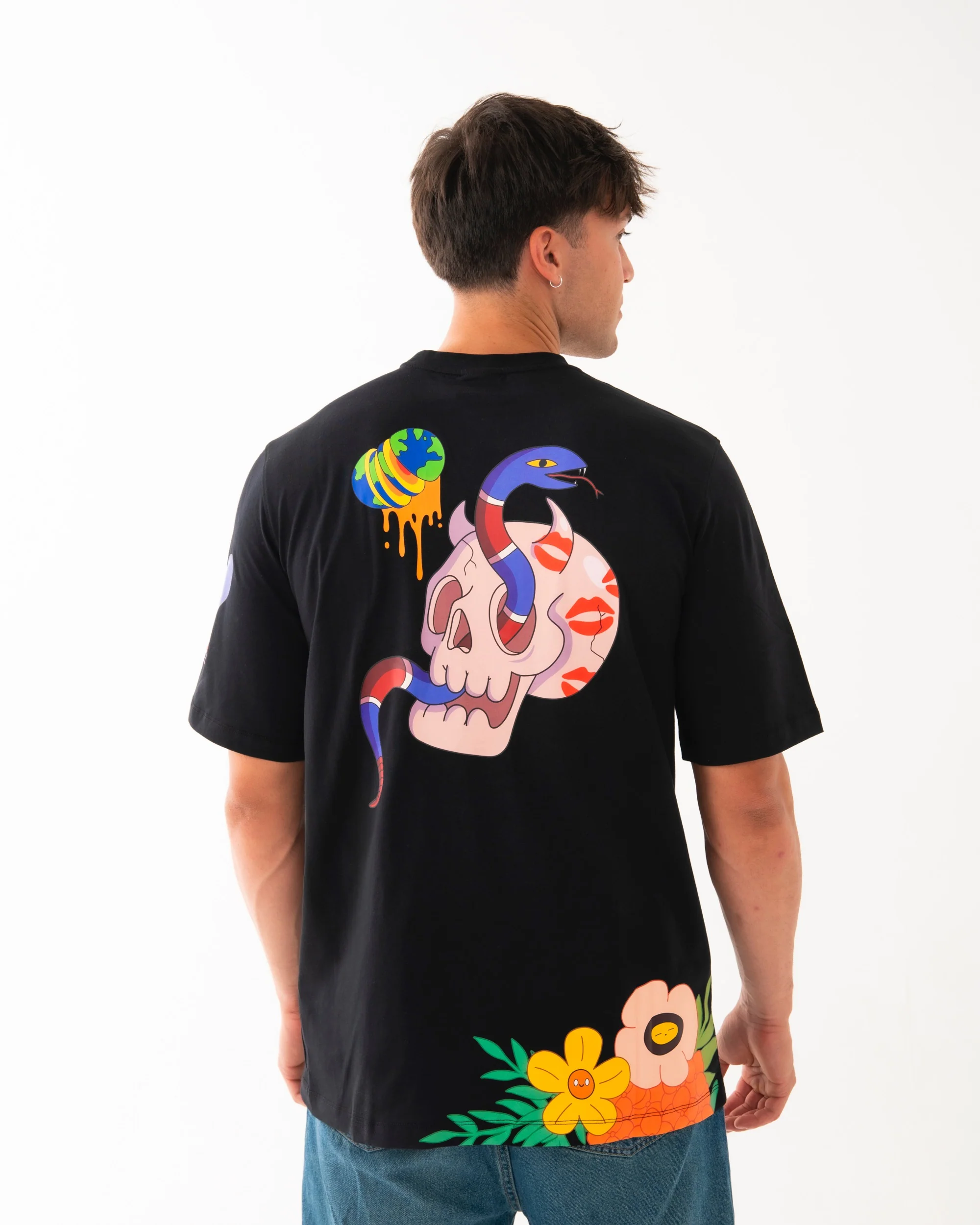 WTF SKULL VOER T-SHIRT BLK - Image 5